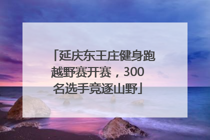 延庆东王庄健身跑越野赛开赛，300名选手竞逐山野